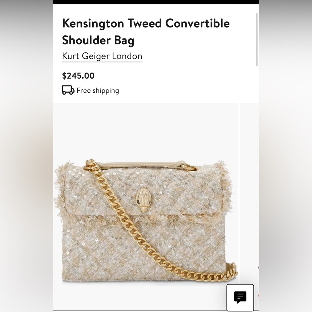 Kurt Geiger Tweed Medium Bag used once